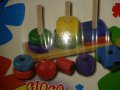 Дървена играчка рингове, за деца от 1-3 години, снимка 3