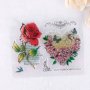 Роза цветя пеперуди писмо силиконов гумен печат декор украса за бисквитки фондан Scrapbooking