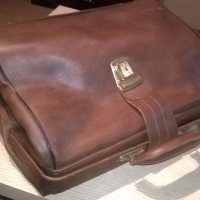АНТИКА-ретро кожена докторска чанта 40х31х15см, снимка 5 - Антикварни и старинни предмети - 19111154