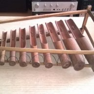 Ретро музикален инструмент-бамбуков-45х38х18см-внос швеицария, снимка 7 - Антикварни и старинни предмети - 17082626