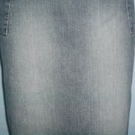 Дизайнерска дънкова еластична пола "Camaieu", снимка 3 - Поли - 14575273
