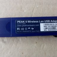 Peak 2 Wireless Lan USB Adapter 802.11 bg usb 2.0, снимка 2 - Мрежови адаптери - 16163873