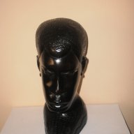 Глава на мъж-фигура от абанос, голяма , снимка 6 - Антикварни и старинни предмети - 8740569
