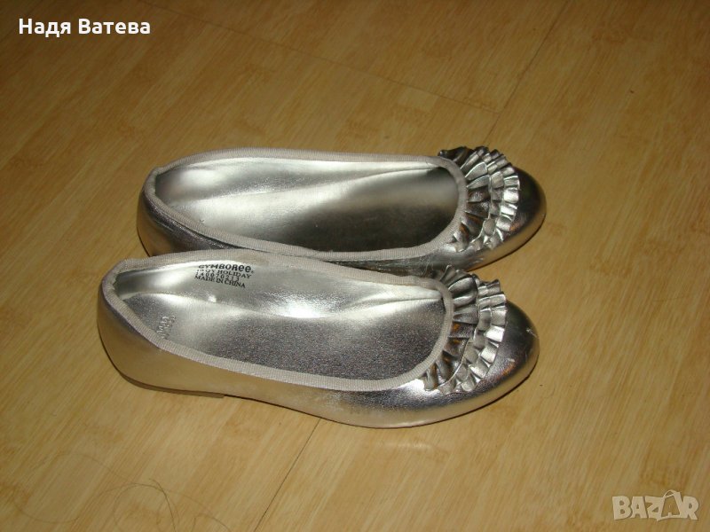 Сребърни пантофки-балеринки GYMBOREE , снимка 1