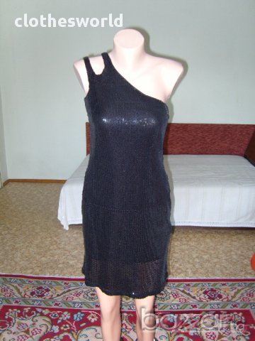 Искряща черна рокля Next, снимка 2 - Рокли - 11689952