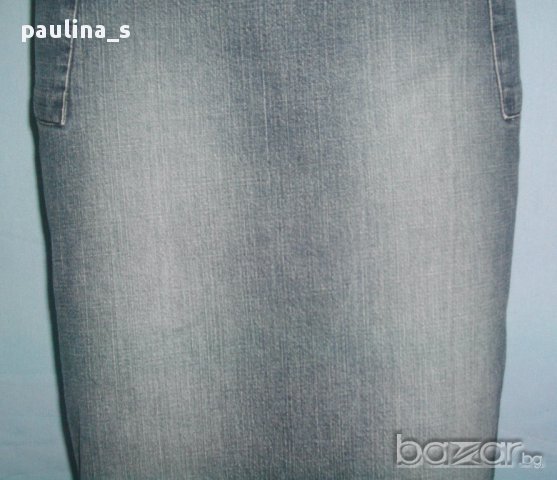 Дизайнерска дънкова еластична пола "Camaieu", снимка 3 - Поли - 14575273