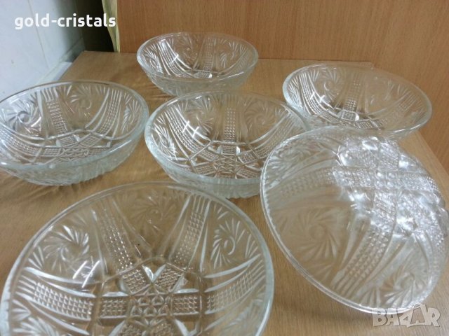 кристални  купички чешко стъкло , снимка 2 - Антикварни и старинни предмети - 22298589