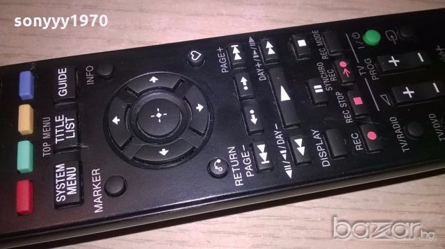 *sony remote dvd/hdd recorder-внос швеицария, снимка 6 - Дистанционни - 18474162
