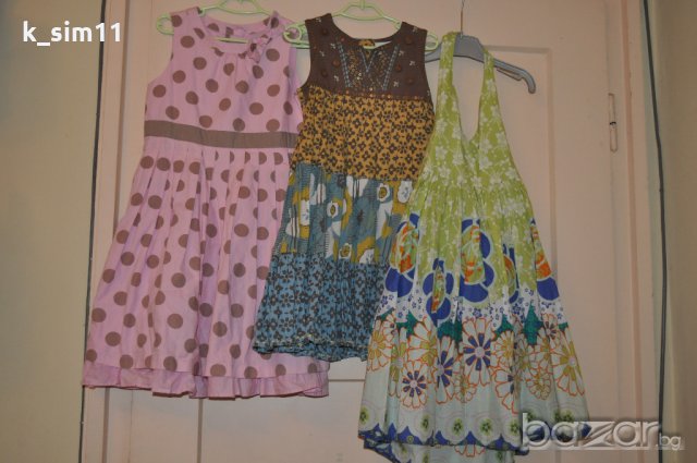 3 бр. летни рокли на Next за 4-5 г, снимка 1 - Детски рокли и поли - 18970505