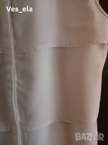 Бял памучен топ / риза, снимка 2 - Ризи - 25775779