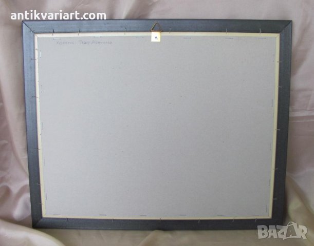  Картина Зимен Пейзаж масло върху платно,подписана-Т.Момчилов, снимка 10 - Картини - 25947594