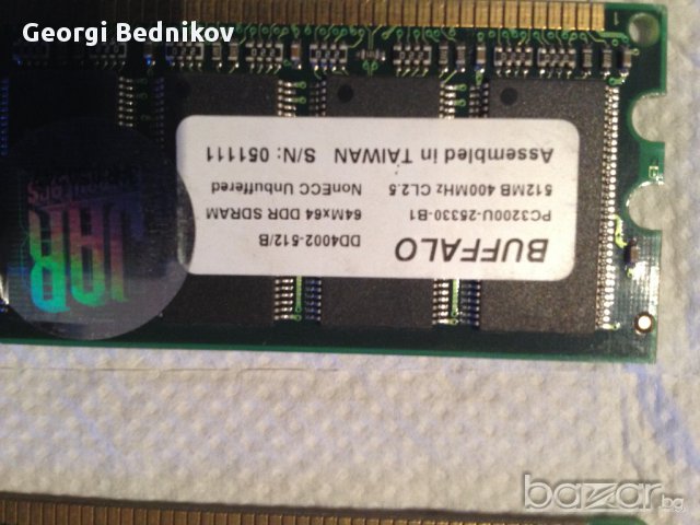  Памет Buffalo Select 512MB DDR PC3200 CL2.5 - Icecat.biz, снимка 3 - RAM памет - 12373091