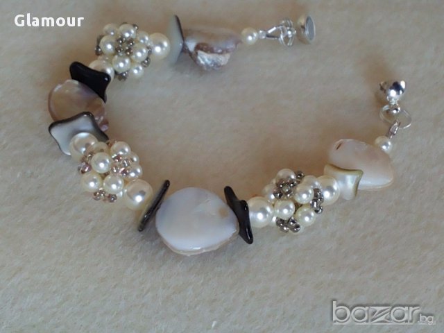 Гривна с перли и седеф, снимка 5 - Гривни - 13286238