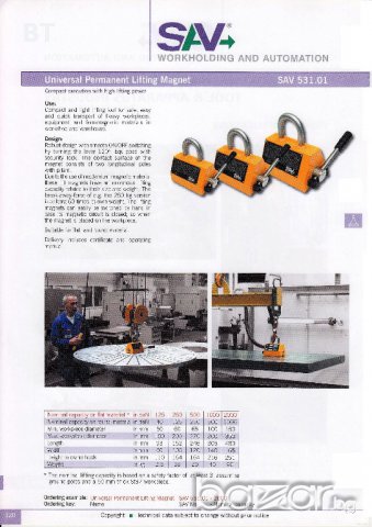 Подемни магнити от 250 до 2000 кг, снимка 2 - Резервни части за машини - 16504997