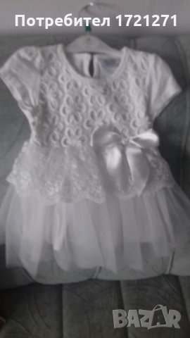 Официална рокля размер 86, снимка 1 - Бебешки рокли - 23504083