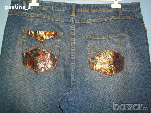 Дизайнерски дънкови бермуди ”DNA” jeans originals” Dona Caran New York! 4-5XL, снимка 6 - Дънки - 14498792