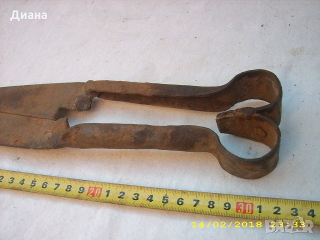 стара кована ножица за стригане на овце, снимка 4 - Антикварни и старинни предмети - 22319788