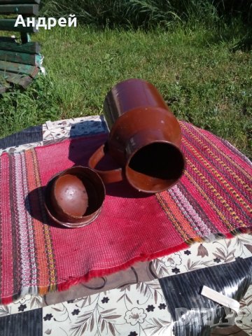 Стара емайлирана котленка #3, снимка 4 - Антикварни и старинни предмети - 25578679