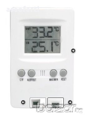 Дигитален термометър външна и вътрешна температура, снимка 2 - Други - 14855096