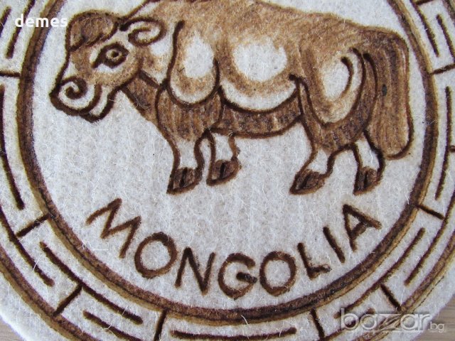 Сет от две декорации от филц, Монголия, снимка 4 - Декорация за дома - 20698598