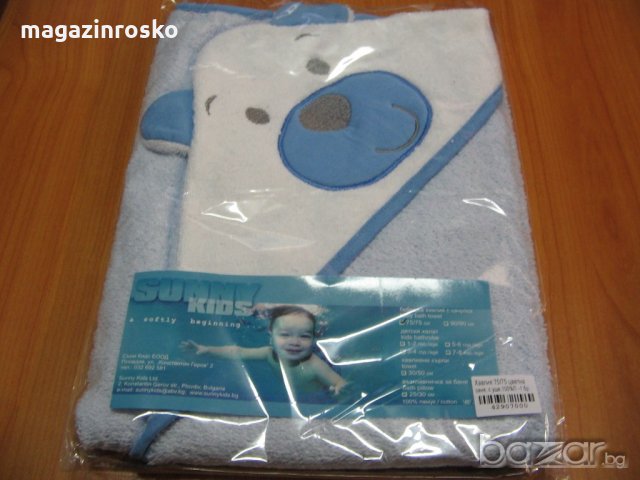 Бебешка хавлия с качулка, снимка 3 - За банята - 11182187