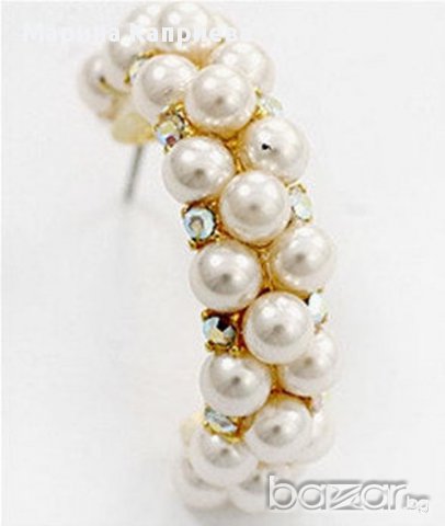 Обеци "Перли" /С-11/, снимка 3 - Обеци - 15180178
