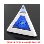 LED Часовник Пирамида сменящ цвета си в 7 цвята - код 0215, снимка 5