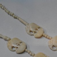 Колие слонова кост, снимка 10 - Колиета, медальони, синджири - 26076673