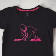 Cyber dog, тениска с ярка неонова апликация,164 см., снимка 3 - Детски тениски и потници - 17904855