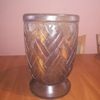 ретро колекция-голяма индонезииска ваза/купа-внос швеицария, снимка 8 - Антикварни и старинни предмети - 20938156