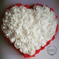 Сърце от рози - уникален бутиков подарък , снимка 2 - Подаръци за жени - 24331817