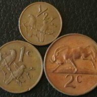 лот от 3 монети 1970, Южна Африка, снимка 1 - Нумизматика и бонистика - 10025007