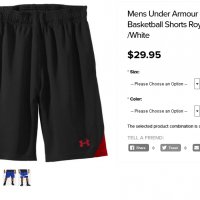Under Armour Mustang  Basketball Shorts, снимка 2 - Спортни дрехи, екипи - 18389143