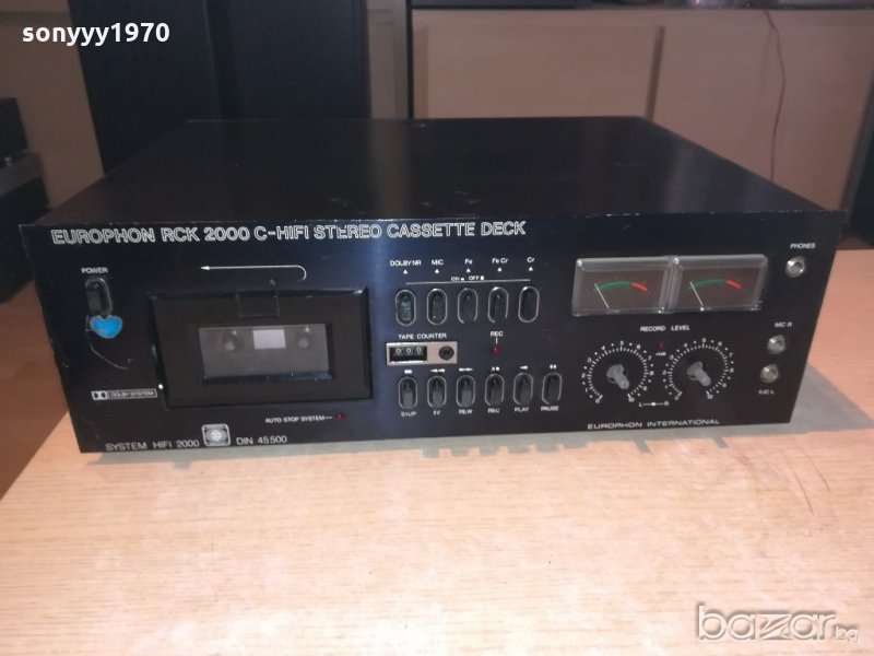 europhon rck2000c hifi deck-за ремонт-внос швеицария, снимка 1