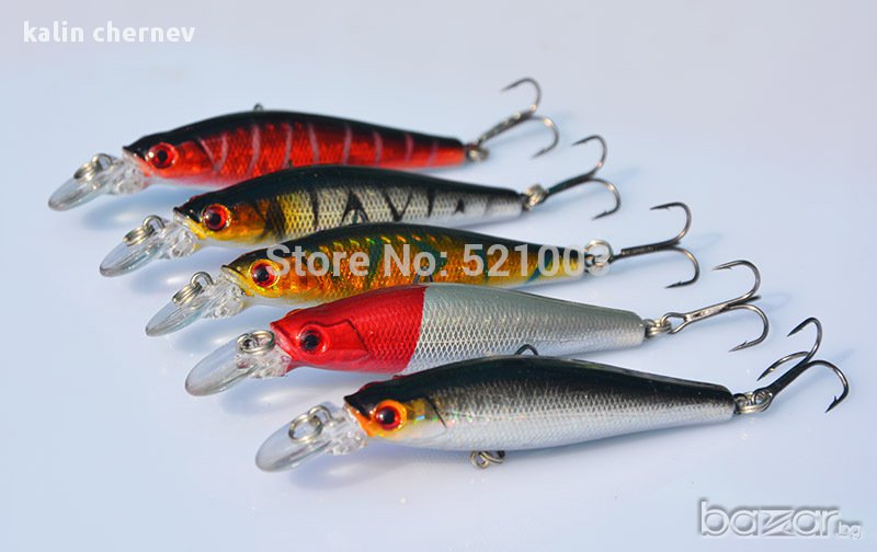 воблери 8.5см 8г 5цвята, снимка 1