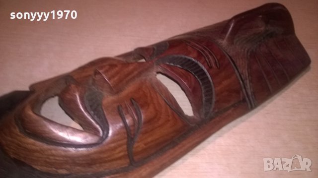 дървена маска-50х16см-внос швеицария, снимка 10 - Колекции - 25915659