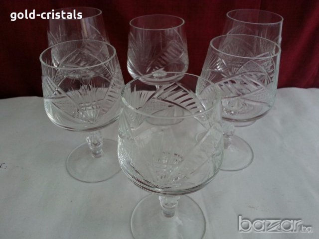 кристални чаши за коняк ракия и др, снимка 6 - Антикварни и старинни предмети - 20121963