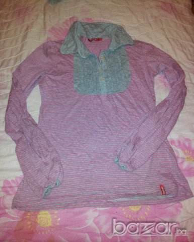 Розова блузка, снимка 1 - Блузи с дълъг ръкав и пуловери - 8022754