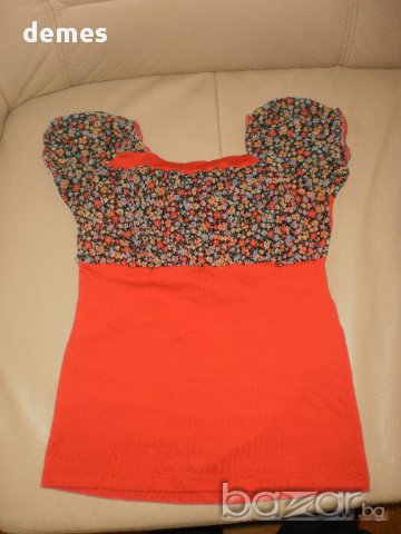 Туника с къс ръкав, платка и коланче, размер 140, снимка 6 - Детски Блузи и туники - 10736908