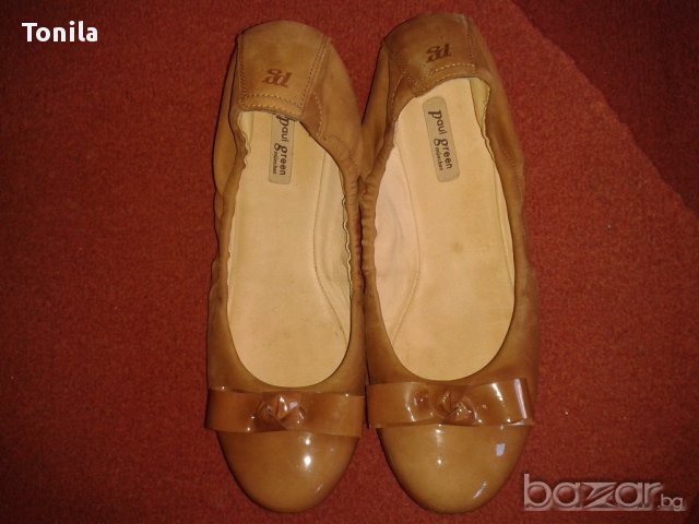 Намалени!кожени балеринки  Paul Green, снимка 3 - Дамски ежедневни обувки - 14979342