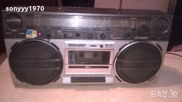 sharp gf-6565h ретро колекция-внос швеицария, снимка 6 - Радиокасетофони, транзистори - 23812935