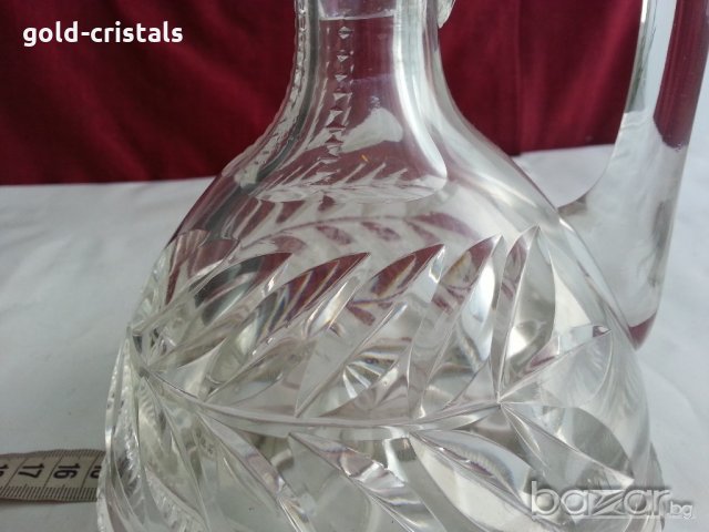 антикварна  кристална гарафа , снимка 8 - Антикварни и старинни предмети - 20721214