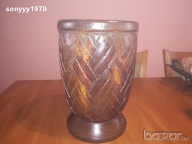 ретро колекция-голяма индонезииска ваза/купа-внос швеицария, снимка 8 - Антикварни и старинни предмети - 20938156