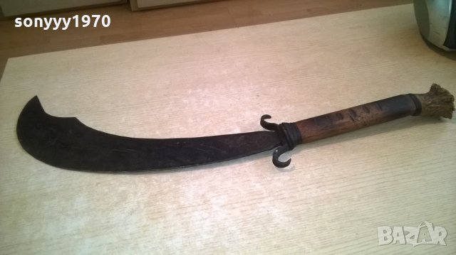 антика-меч/ятаган/кукри/-ретро колекция-внос от швеция-72см, снимка 5 - Колекции - 25235639