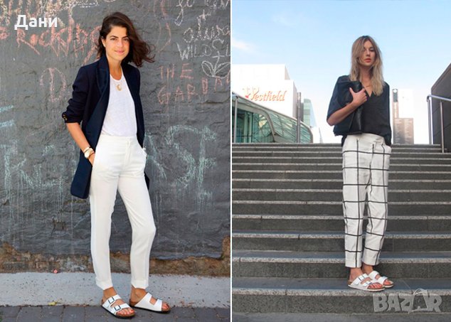 Дамски чехли  бели  с катарами Oysho, снимка 8 - Сандали - 22988401