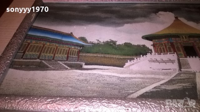 красива картина със сребърна рамка и стъкло-59х27см, снимка 10 - Колекции - 24642420