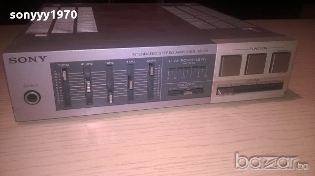 sony ta-78-stereo amplifier-made in japan-внос швеицария, снимка 3 - Ресийвъри, усилватели, смесителни пултове - 12442653