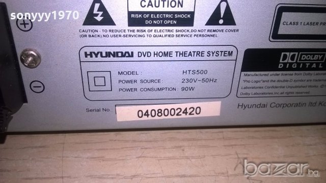 hyundai hts500 dvd amplifier 6chanels-внос швеицария, снимка 14 - Ресийвъри, усилватели, смесителни пултове - 18727642