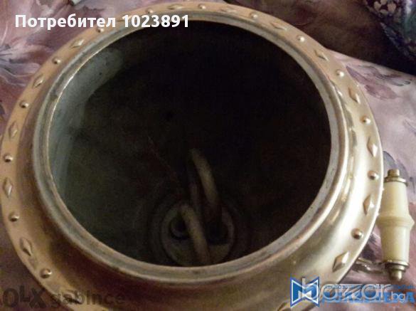 Тулски-руски самовар с кукла, снимка 5 - Антикварни и старинни предмети - 10833838