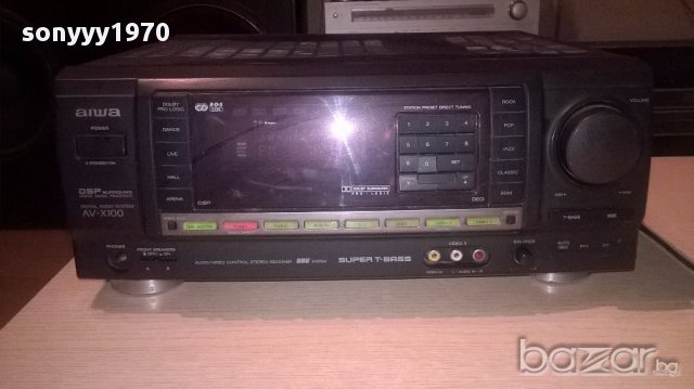 Aiwa av-x100ez stereo receiver-внос швеицария, снимка 3 - Ресийвъри, усилватели, смесителни пултове - 17143243